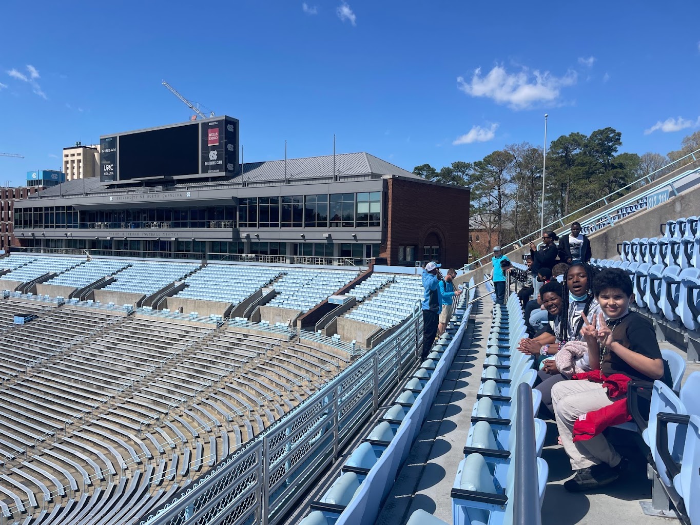 Class at Football Stadium